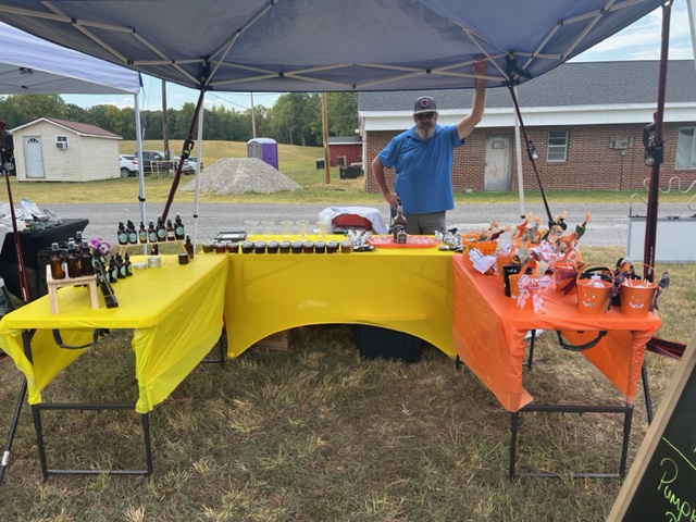 Full market booth setup